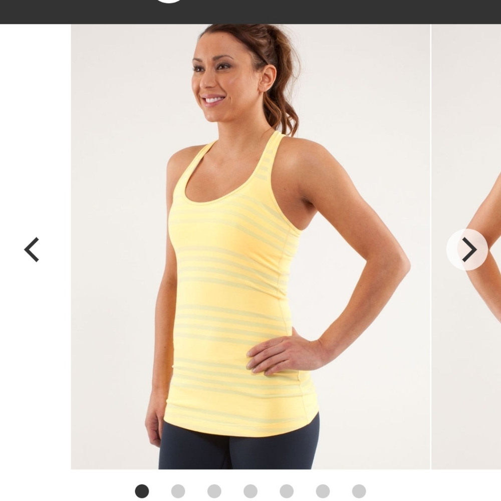 Lululemon-Cool Racerback-GUC-Sz 10-Burning Yellow/
